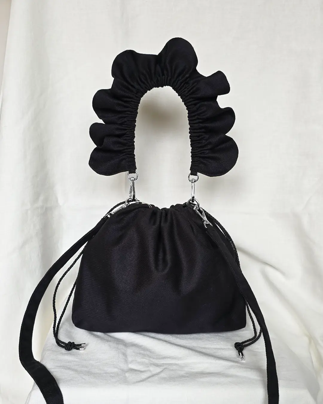 Torebka damska Flowerhead Black Cotton