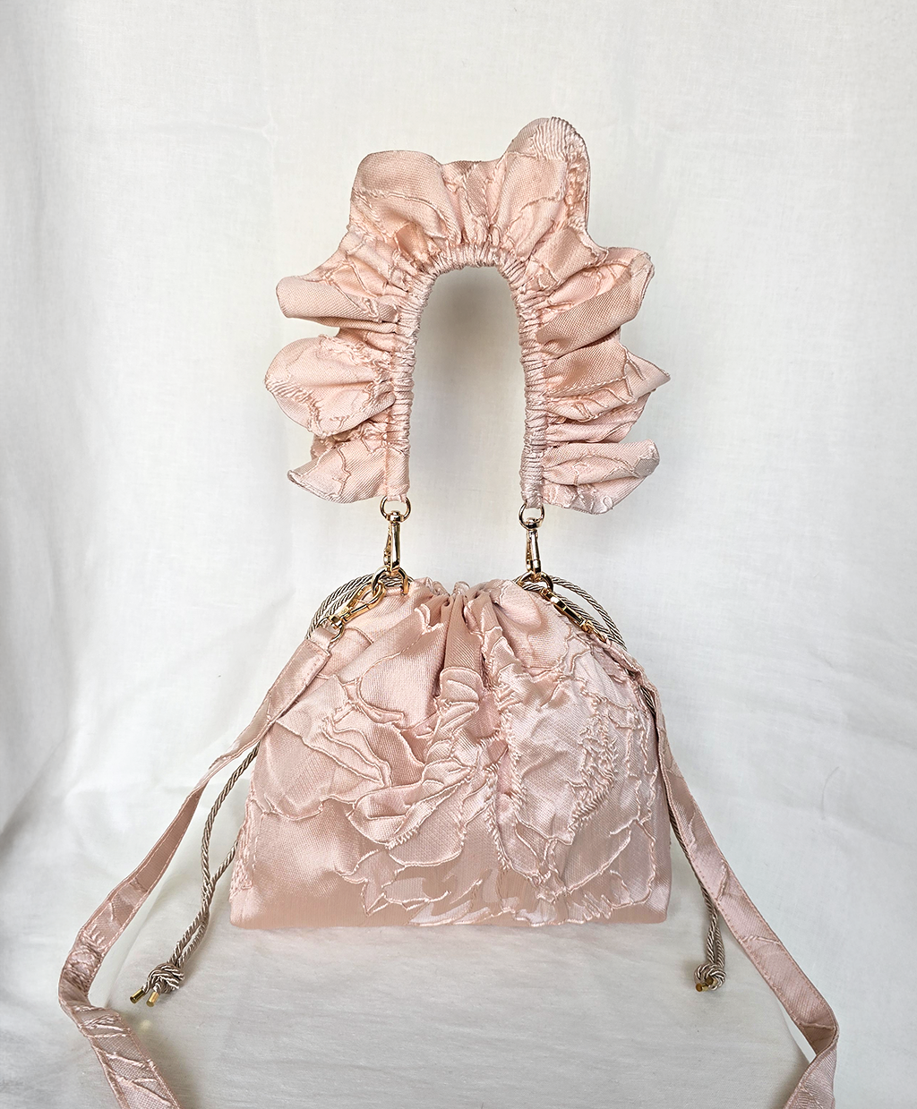 Flowerhead Peachy Pink Gold